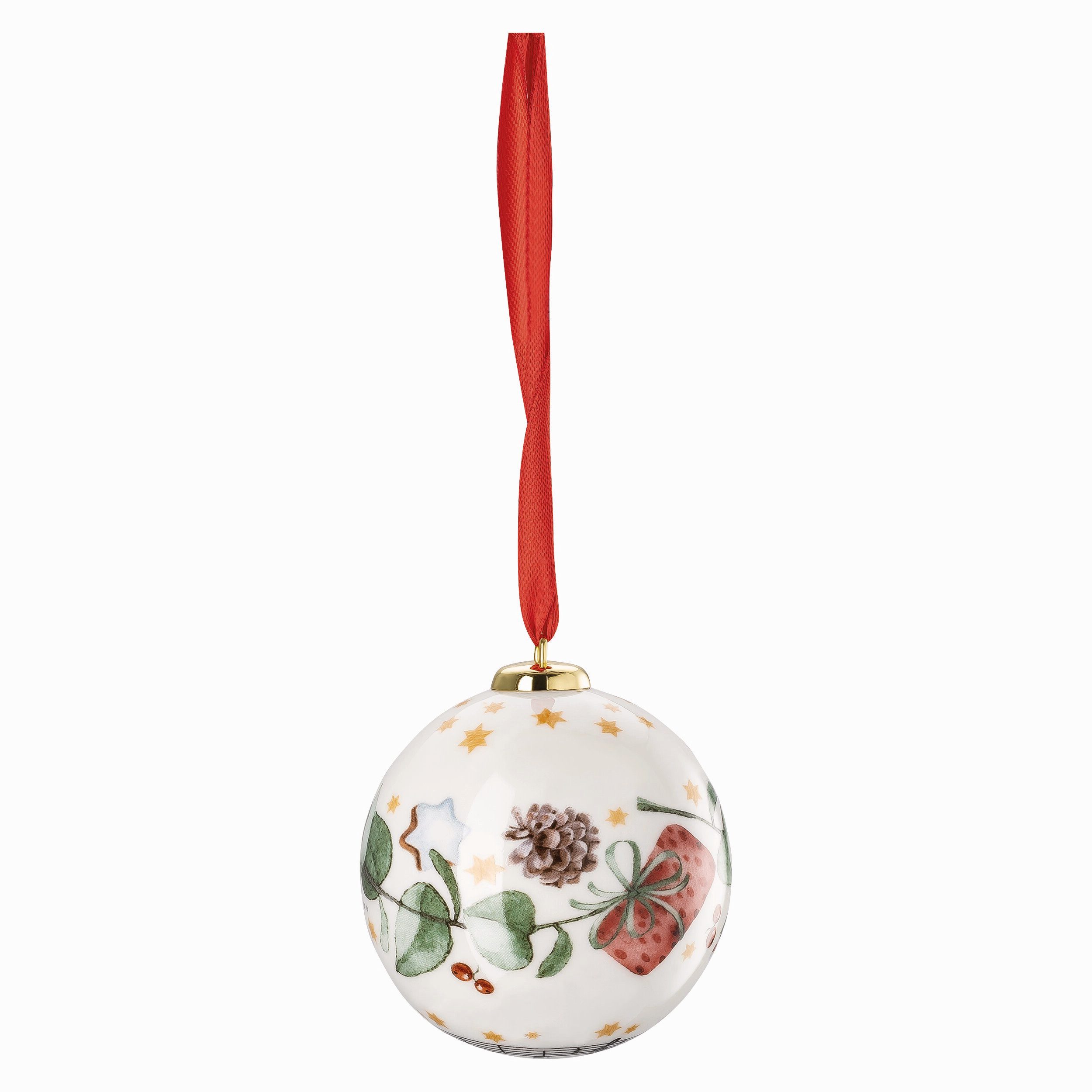Hutschenreuther Christbaumschmuck Alle Jahre wieder, Porzellankugel klein, günstig online kaufen
