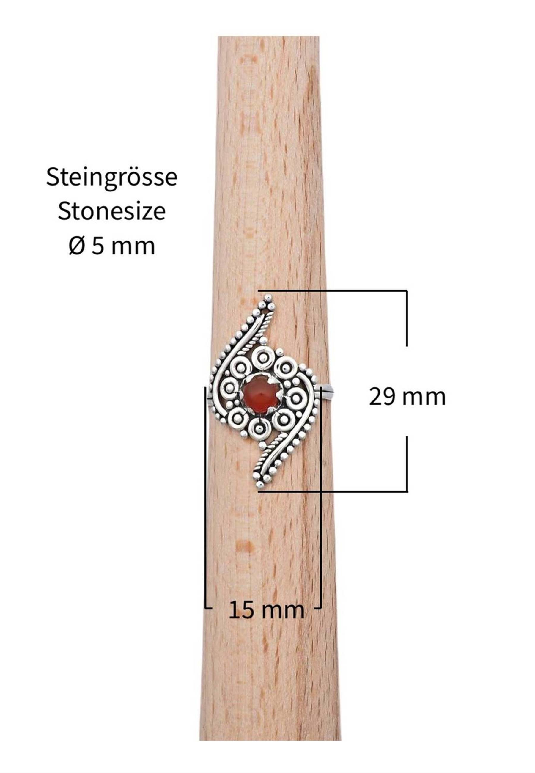 Silberring 925er Silber Karneol mantraroma mit