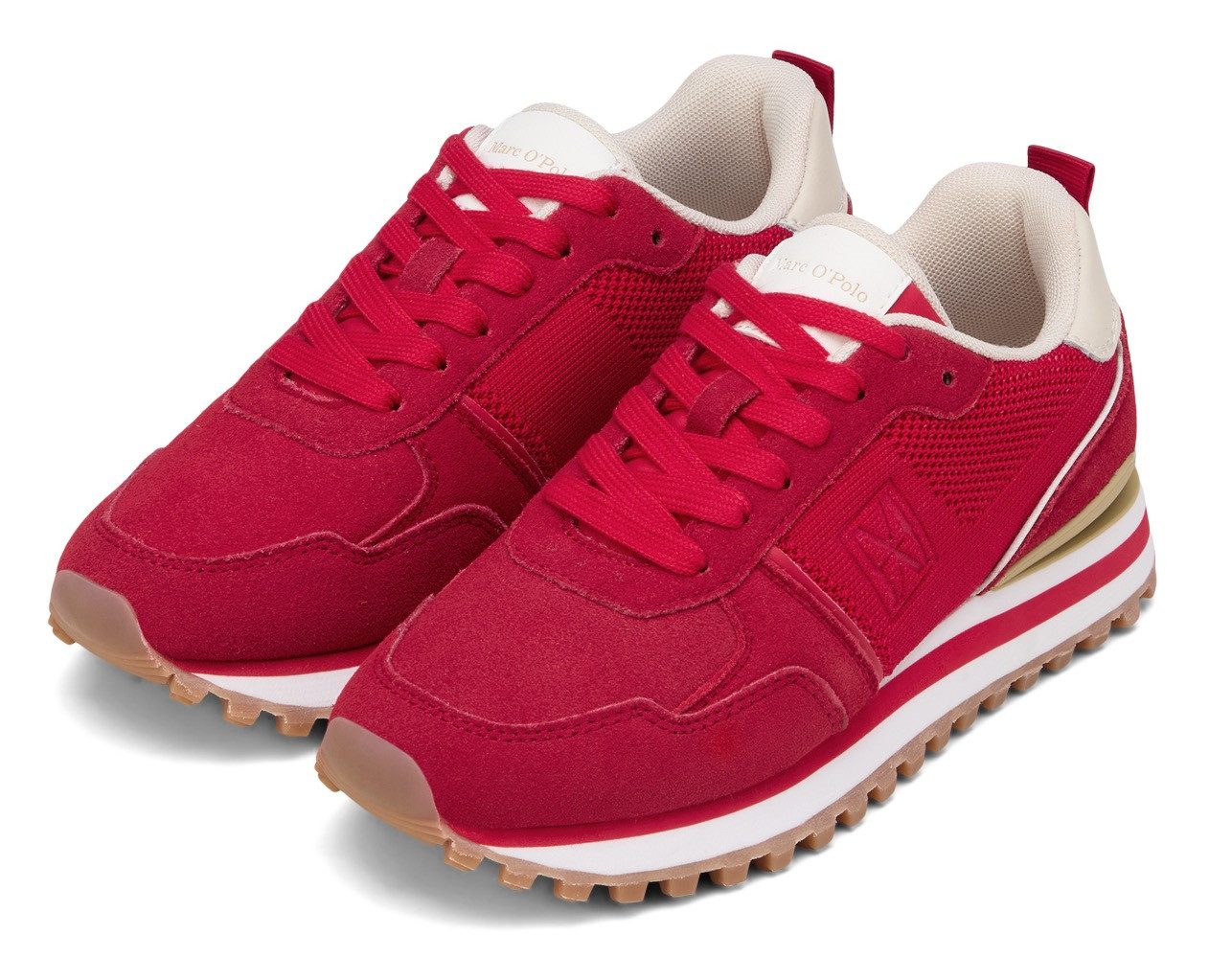 Marc O'Polo Bjorna Sneaker Schnürschuh, Halbschuh, Freizeitsneaker mit Memory Foam Innensohle