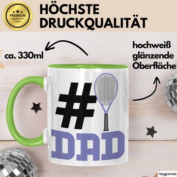 Trendation Tasse Tennis-Trainer Nummer 1 Dad Vater Tasse Geschenk Tennis Papa Geschenki