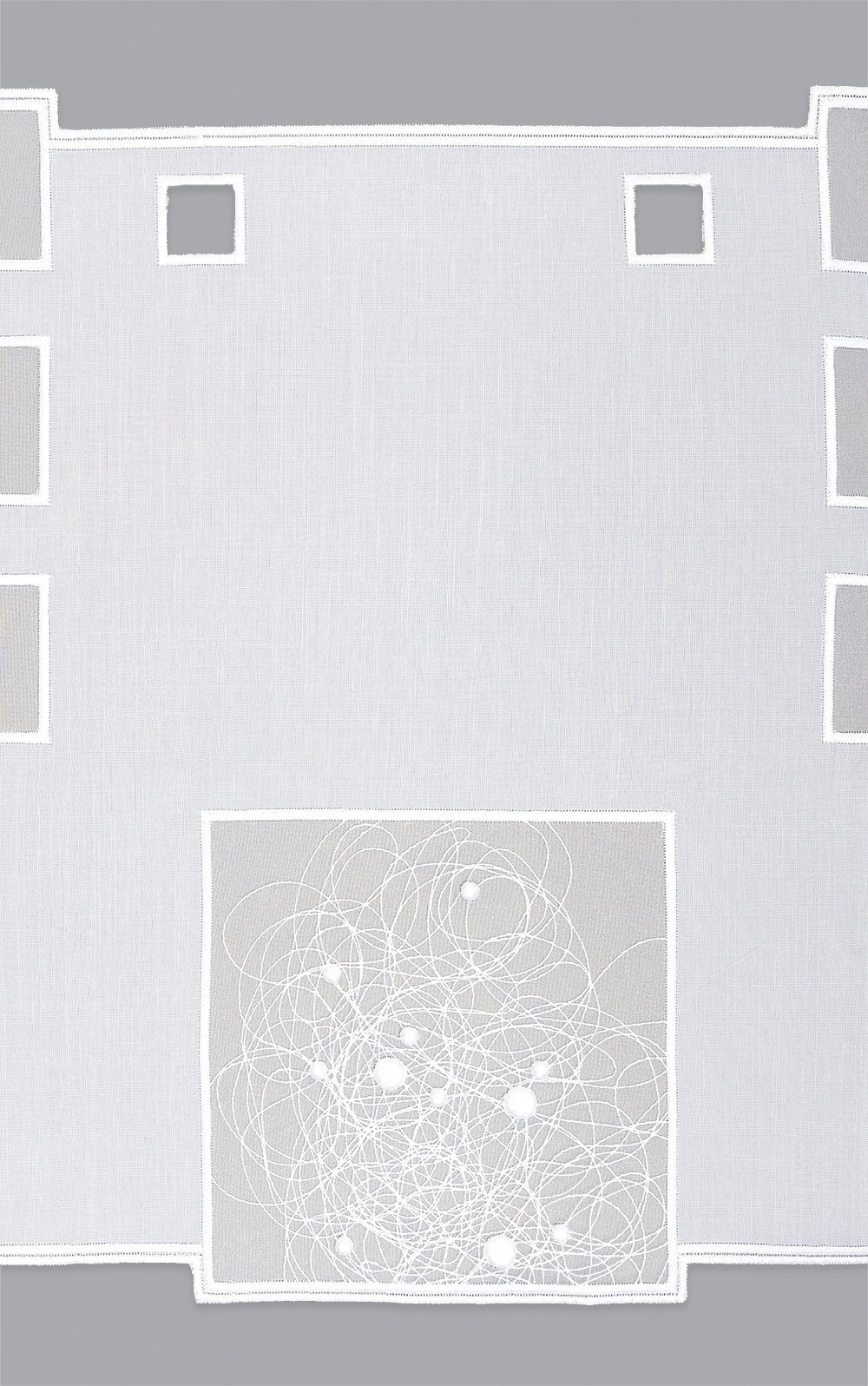 Plauener Spitze® Scheibengardine Analiza (1 St), transparent, HxB 40x62cm