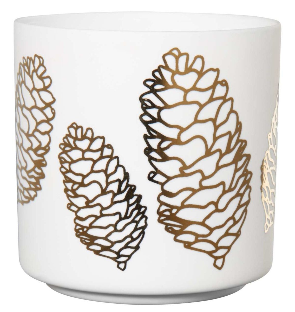 ASA SELECTION Windlicht Windlicht Pinie zylindrisch weiss 8,8 cm