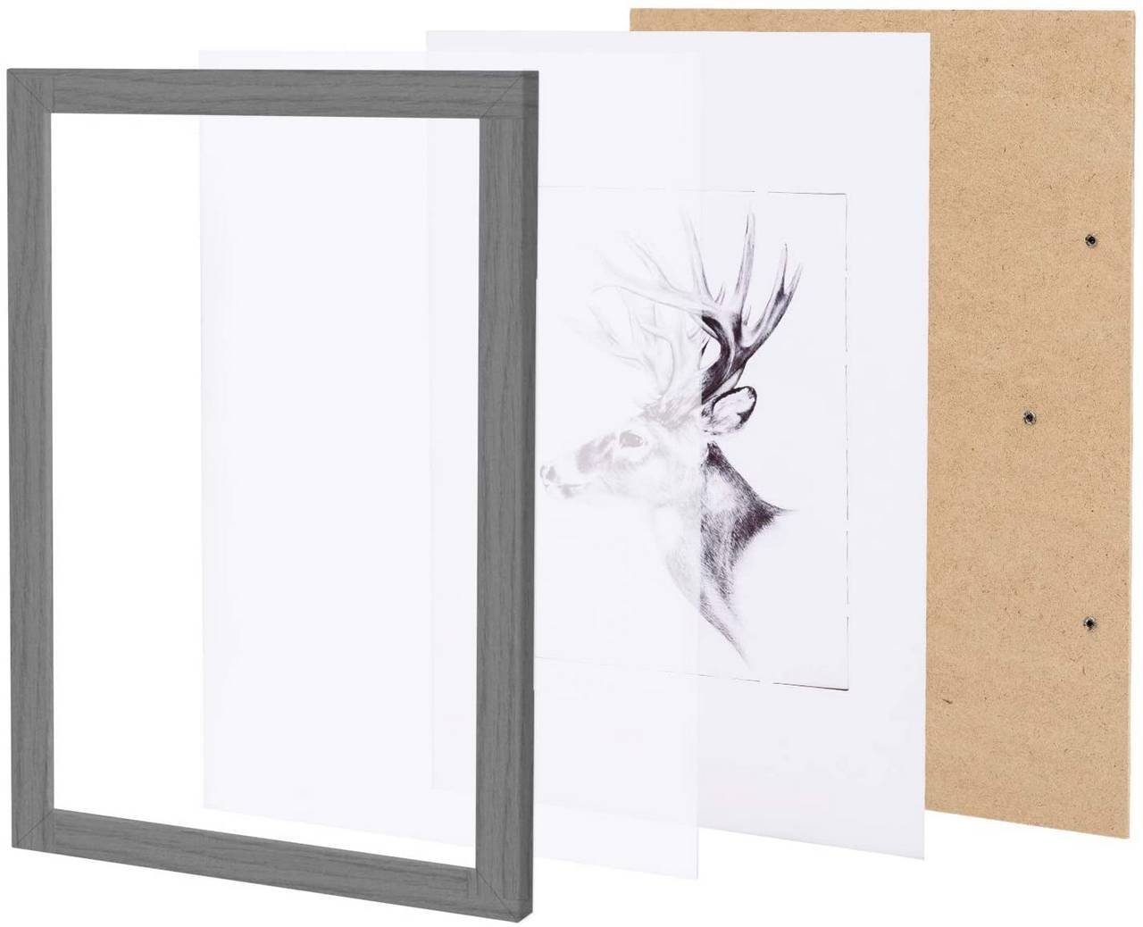 Woltu Bilderrahmen Foto Rahnmen, (10 St), 10x15 bis 30x45 cm aus Holzwerkstoff – Bild 4 von 5