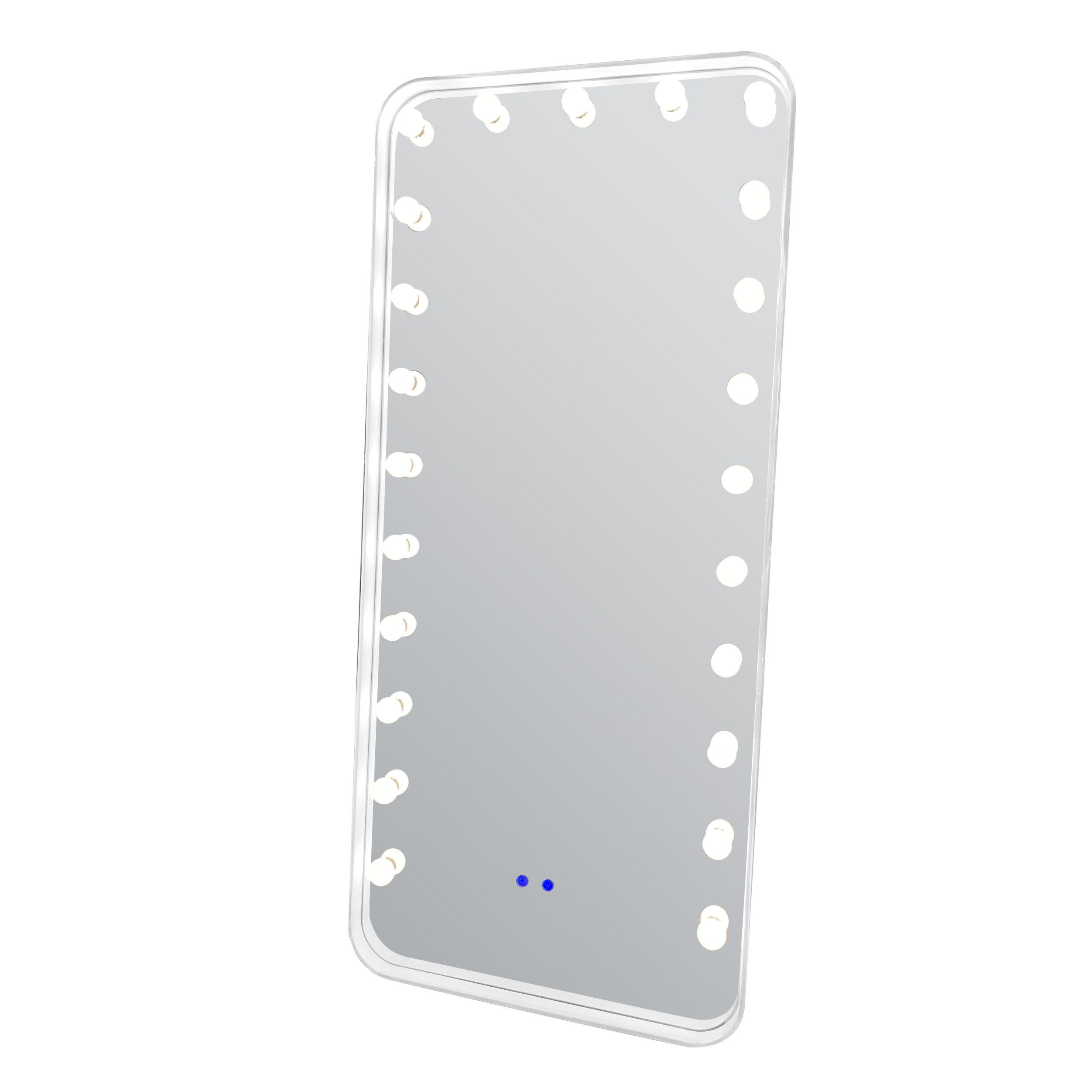 alesvelt Ganzkörperspiegel / Standspiegel 180x80cm mit LED-Beleuchtung und Bluetooth (1-Stück), 180x80cm, LED-Beleuchtung, Bluetooth