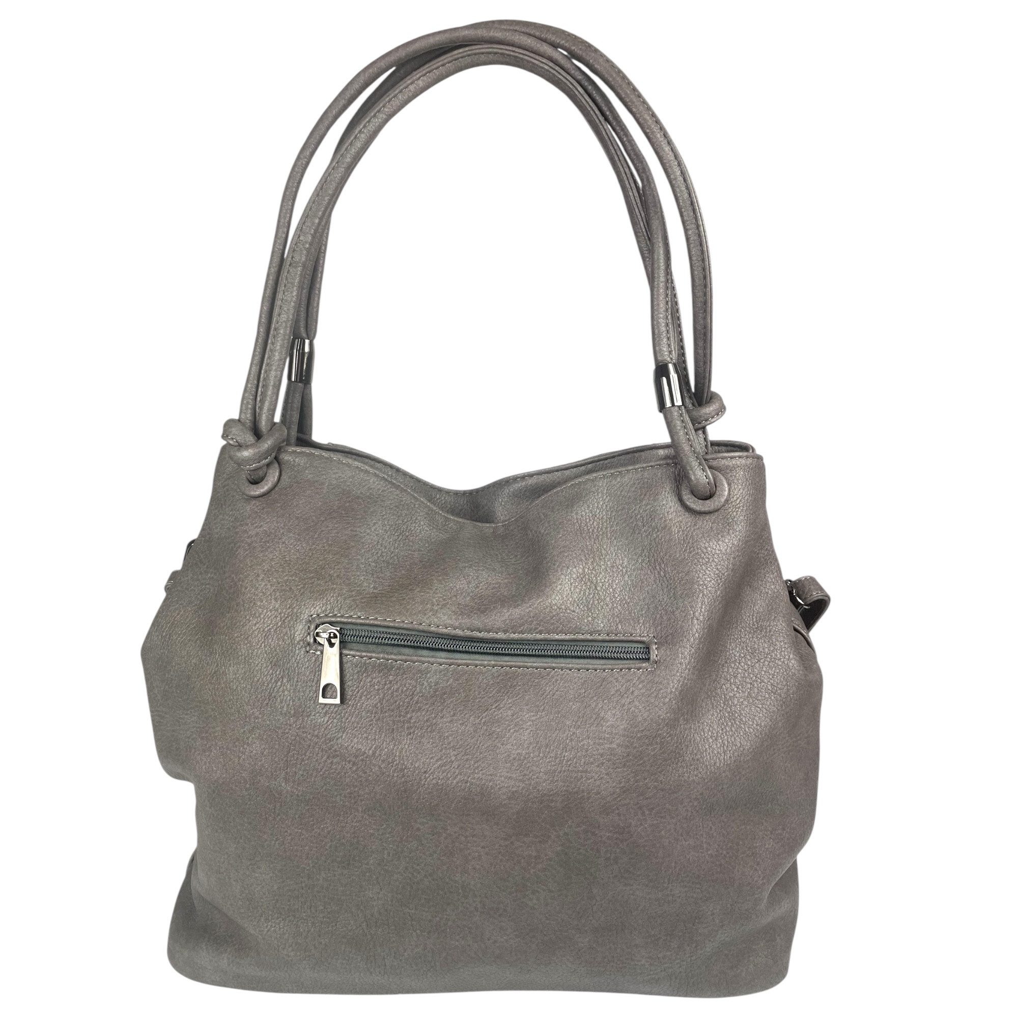 Taschen4life Schultertasche Tasche Shopper Henkeltasche D5326T, Satchel, Handtasche, Schultertasche, Umhängetasche groß