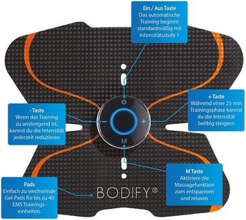 BODIFY EMS-Gerät - 4in1 EMS Ganzkörper Set - Gezielte Stimulation der Muskulatur