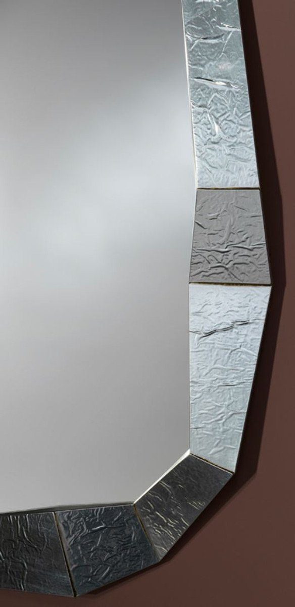 Designer Spiegel - Silber Padrino Casa Designer 127 H. cm 92 Wandspiegel Wandspiegel x