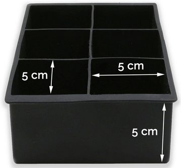 ZOLLNER24 Eiswürfelform, (2-tlg), BPA frei, extrem hitze- und kältebeständig