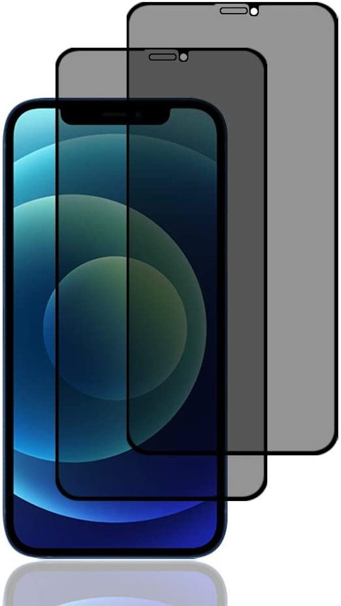 AVANA Schutzfolie Panzerglas für iPhone 12 mini Sichtschutz Panzerfolie 9H Schutzglas, (Set, 2-St), Anti-Spy Panzerfolie
