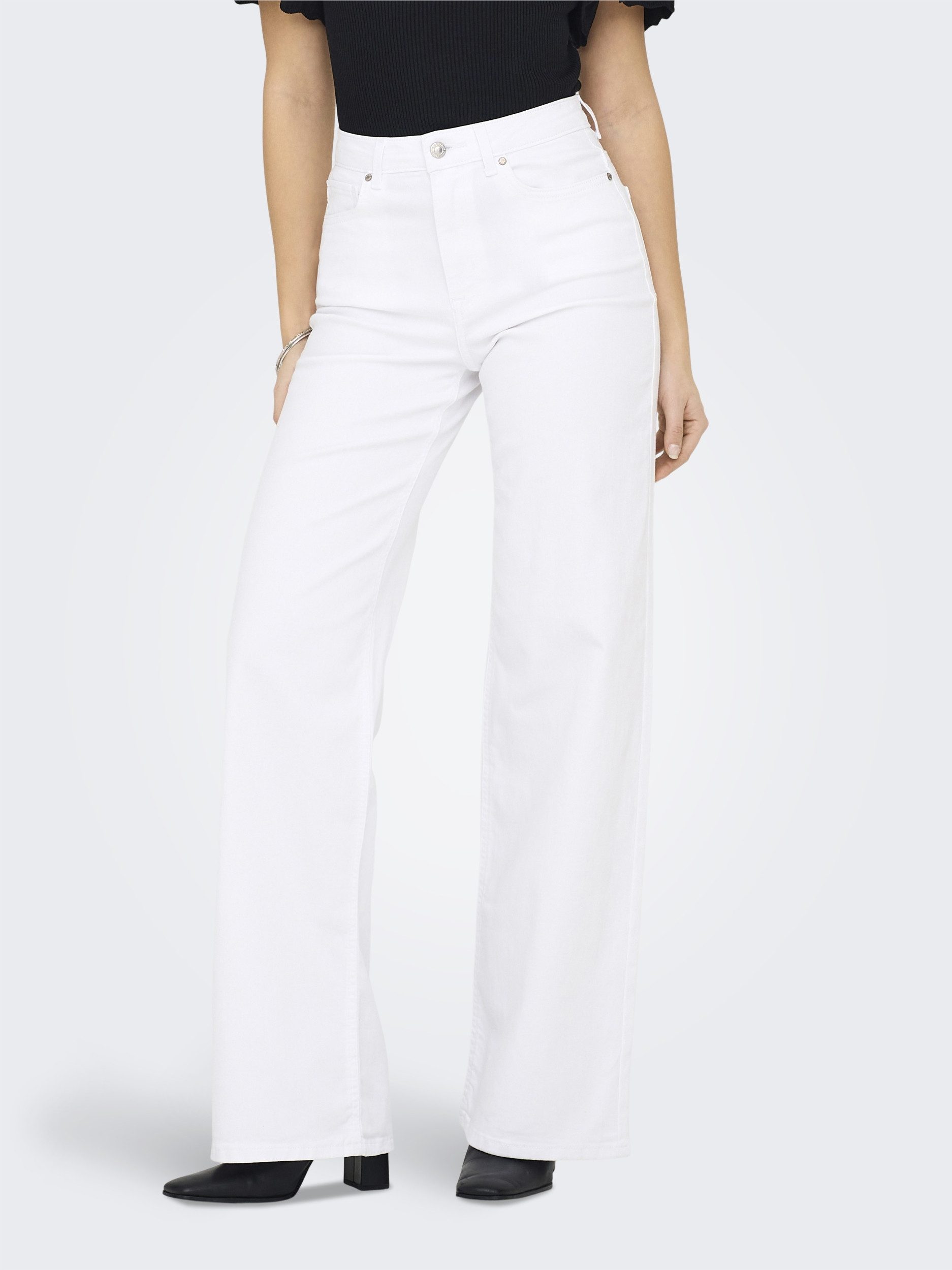 ONLY Bequeme Jeans ONLMADISON BLUSH HW WIDE DNM CRO NO