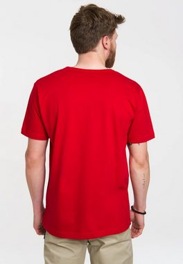 LOGOSHIRT T-Shirt Der Rote Blitz Logo - DC - Flash mit coolem Frontdruck