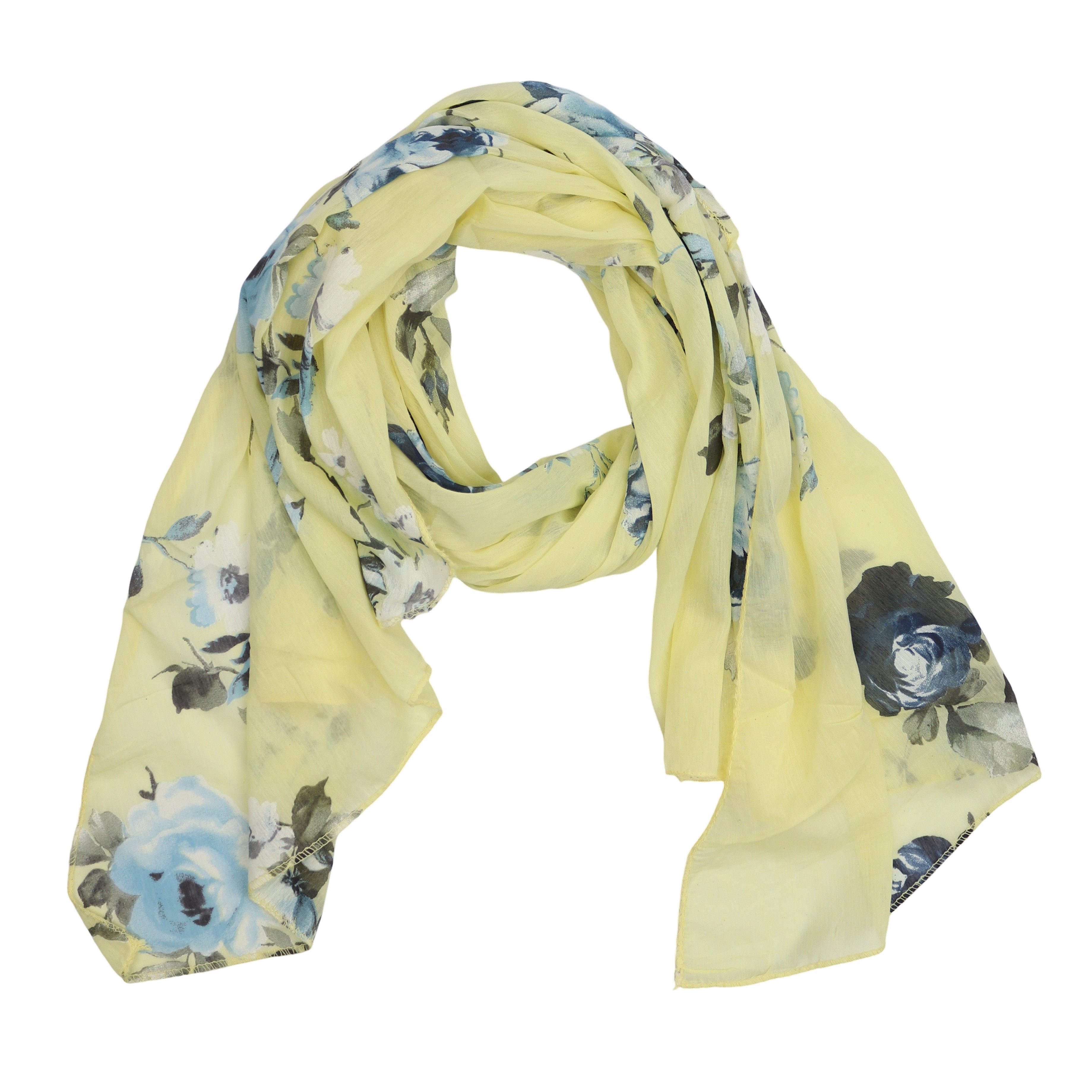 MIRROSI Modeschal Asymmetrischer Schal, Made in Italy 20% Seide 80% Baumwolle, (Ca.170x77cm; leicht und bequem), Damen Halstuch ideal für Frühling, Sommer und Herbst