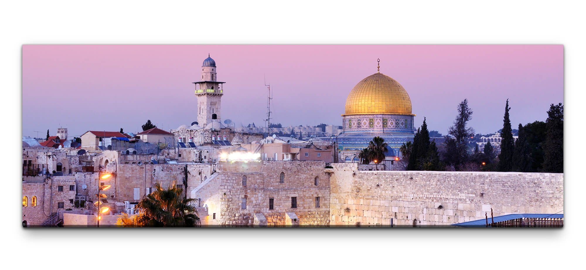 möbel-direkt.de Jerusalem In Leinwand XXL Wandbild Leinwandbild auf Bilder