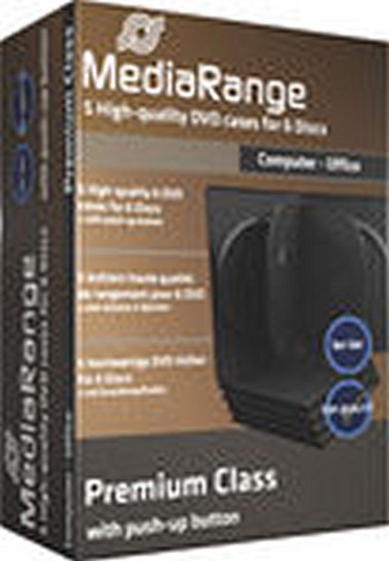 DVD-Hülle 5 DVD CD Hüllen 6fach 6er-DVD-Box black
