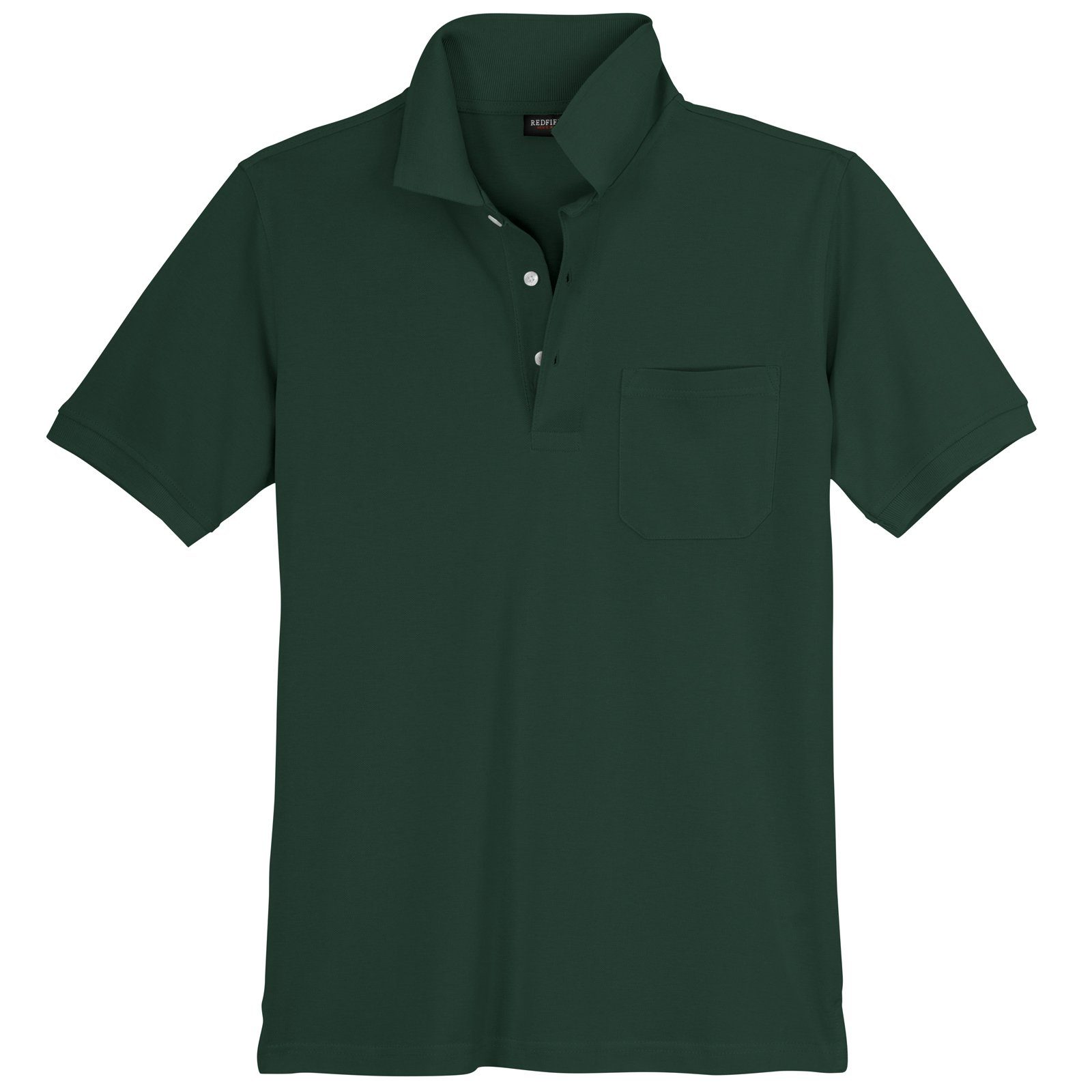 redfield Poloshirt Redfield Piqué Poloshirt XXL dunkelgrün Brusttasche günstig online kaufen