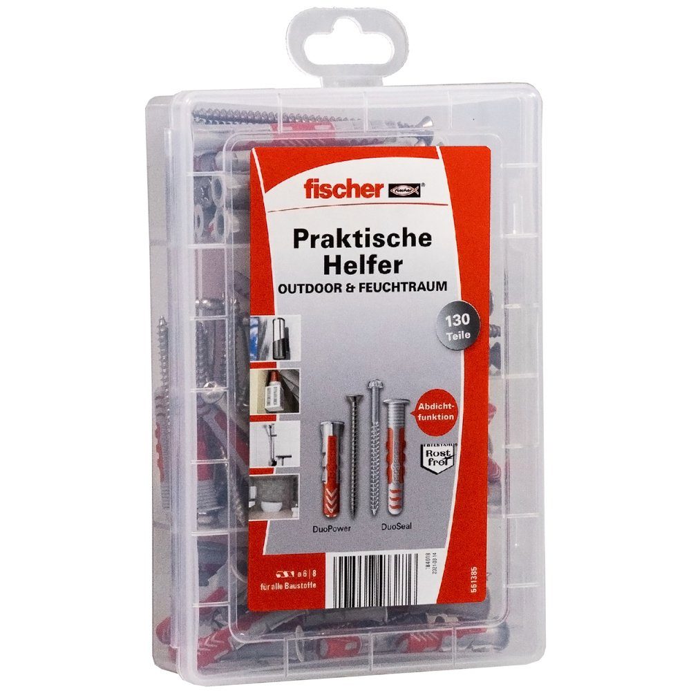 Fischer Dübel-Set Fischer 561385 Dübel-Sortimentsbox 130 Teile