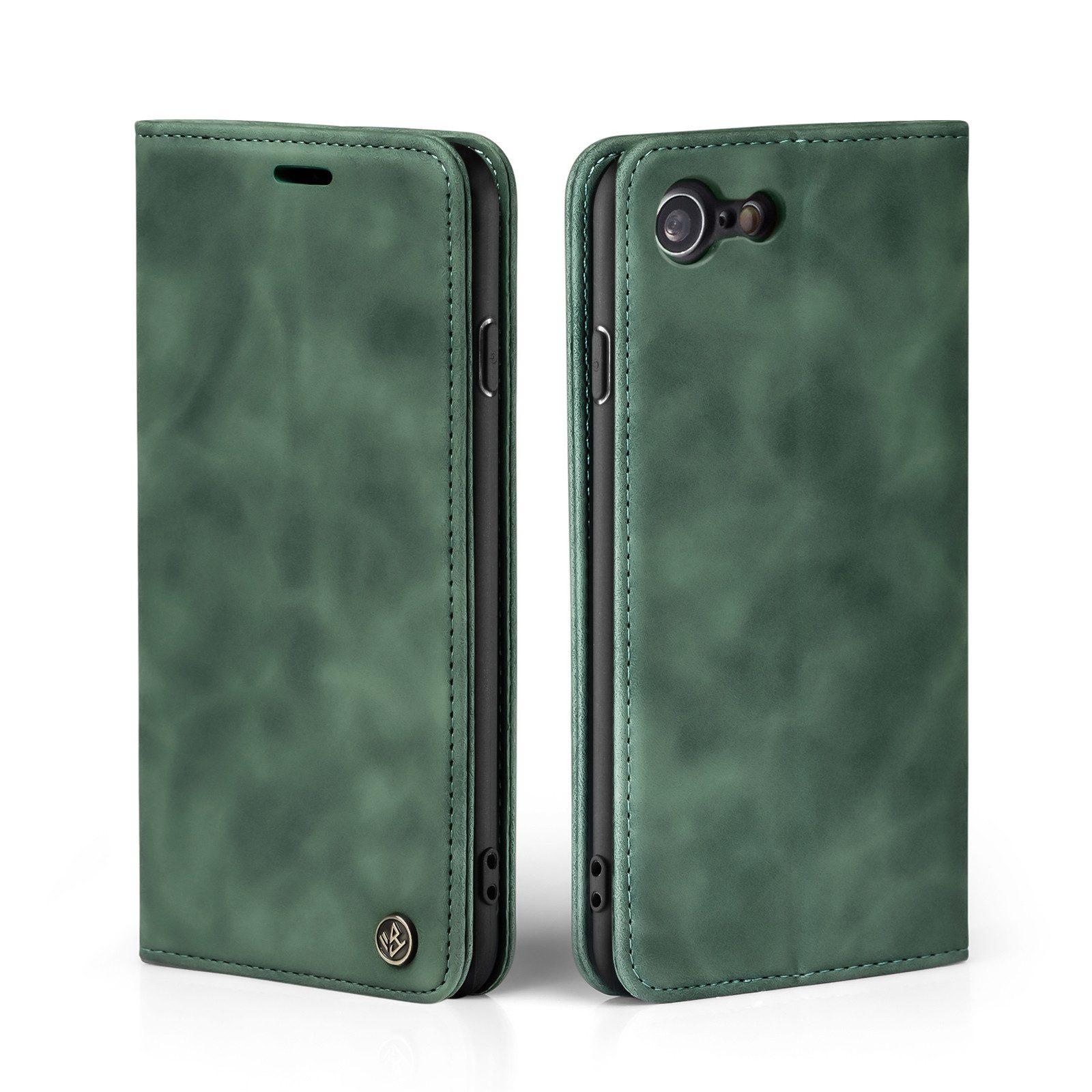 Tec-Expert Handyhülle Tasche Hülle für Apple iPhone 7 / 8 / SE 4.7 Zoll, 4.7, Cover Klapphülle Case mit Kartenfach Fliphülle aufstellbar