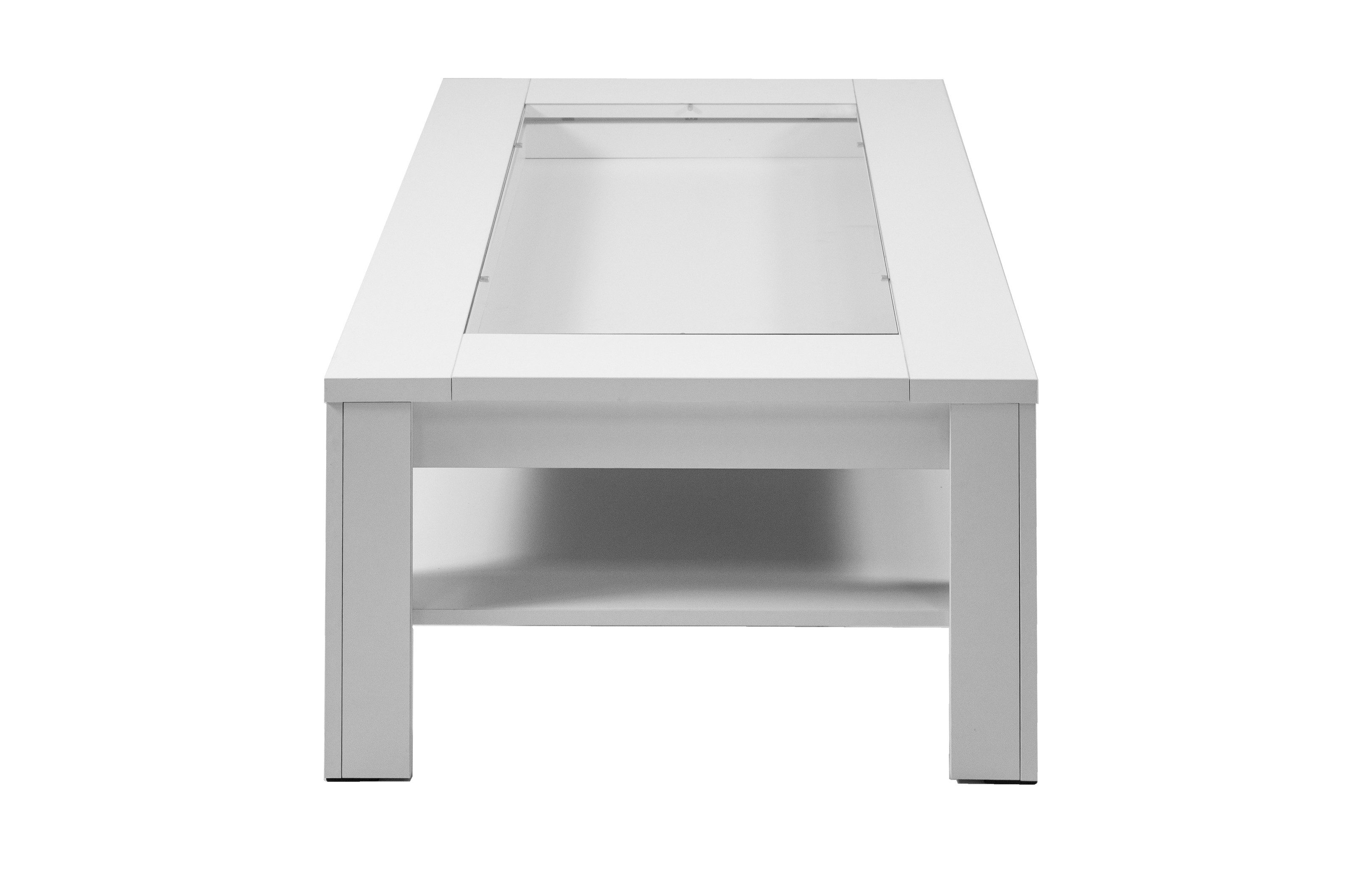 freiraum Couchtisch RALPH, in Weiß 110 x 43 x 67 cm (BxHxT)