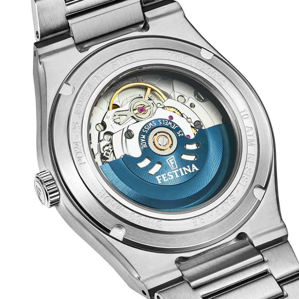 Festina Automatikuhr Automatic F20028_A, Armbanduhr, Damenuhr, Herrenuhr, Swiss Made, Mechanische Uhr