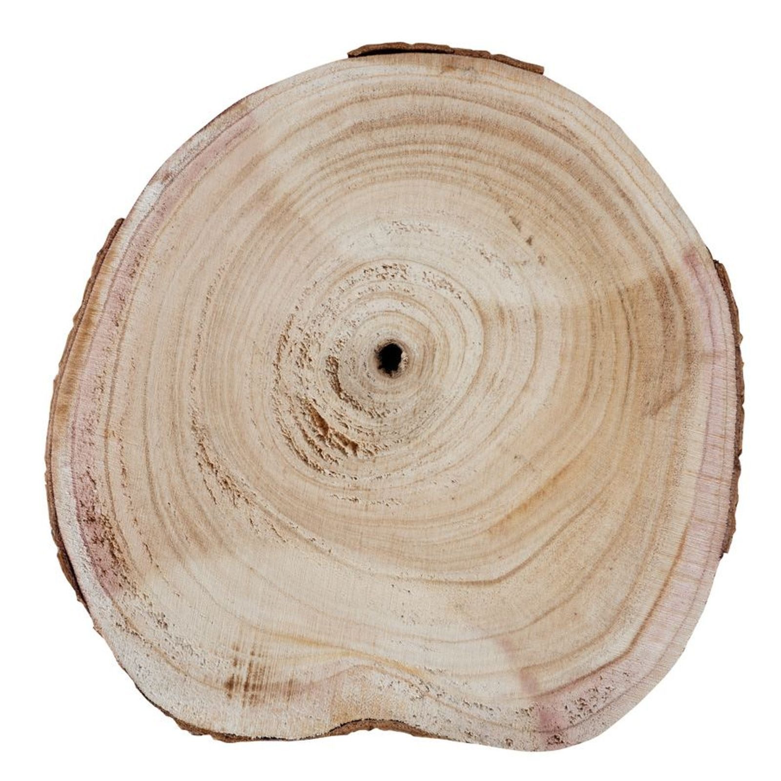 BURI Dekofigur Baumstammscheibe 26x3cm