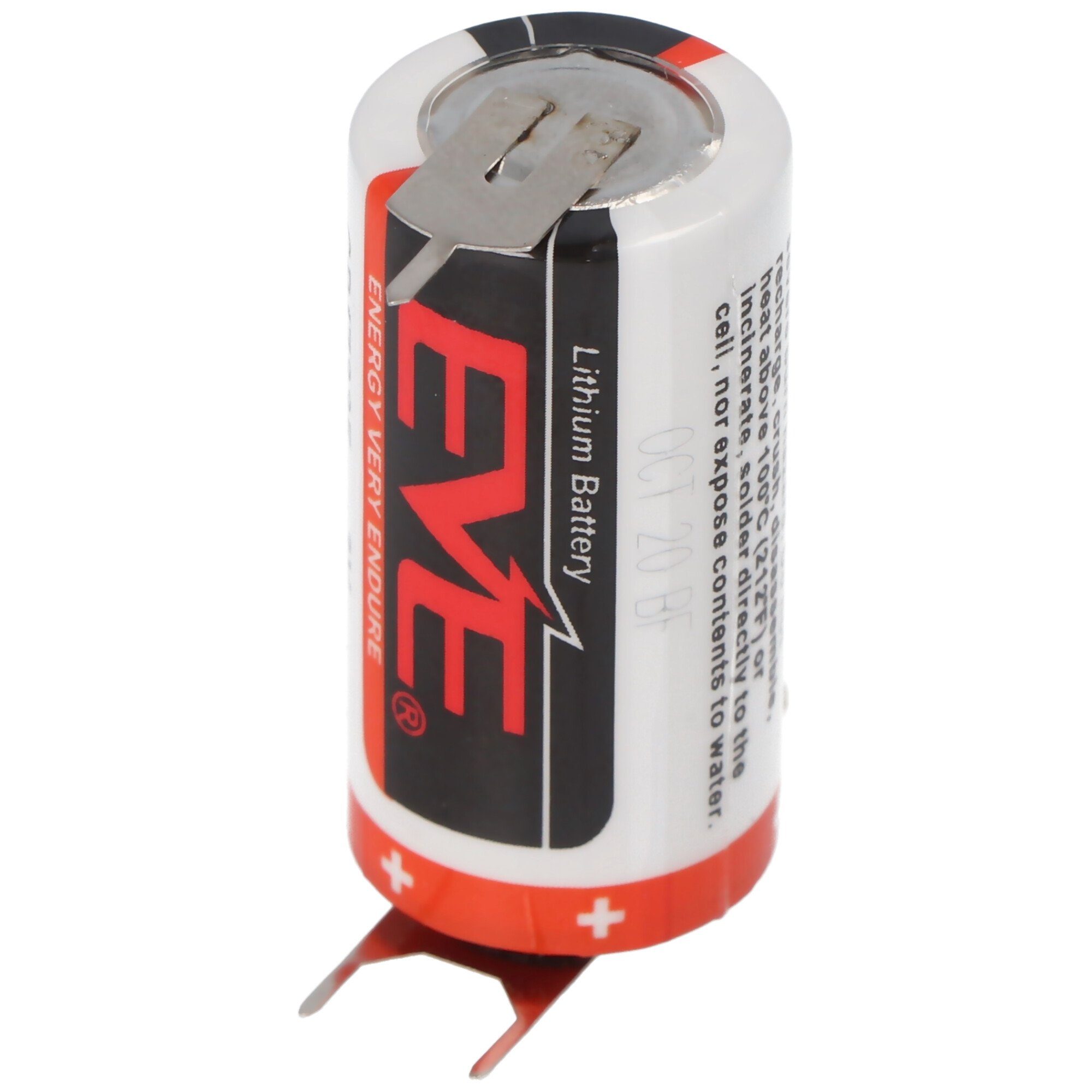 Abmessungen CR17335 1550mAh EVE Batterie Batterie Volt 3 mit EVE 33, Baugröße 2/3A