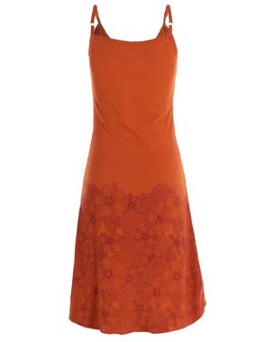 Vishes Sommerkleid Damen Sommer-Kleid High-Low Kleid Spagettiträger-Kleid Shirt-Kleid Goa, Boho, Hipiie Style