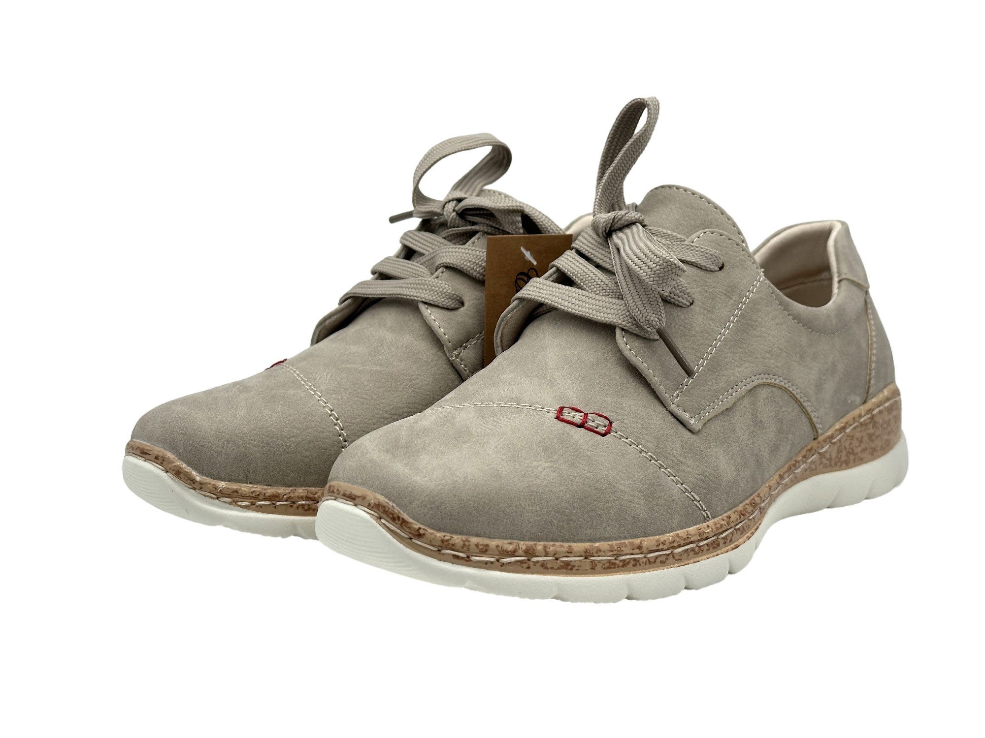 Nowaland Damen Komfort-Halbschuh Schnürschuh Leichtes Design mit strukturierter Komfortsohle für angenehmes Gehen