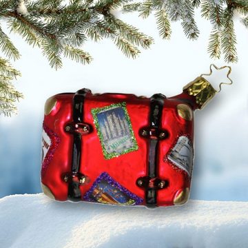 INGE-GLAS® Christbaumschmuck INGE-GLAS Weihnachts-Anhänger Reise-Koffer (1-tlg)