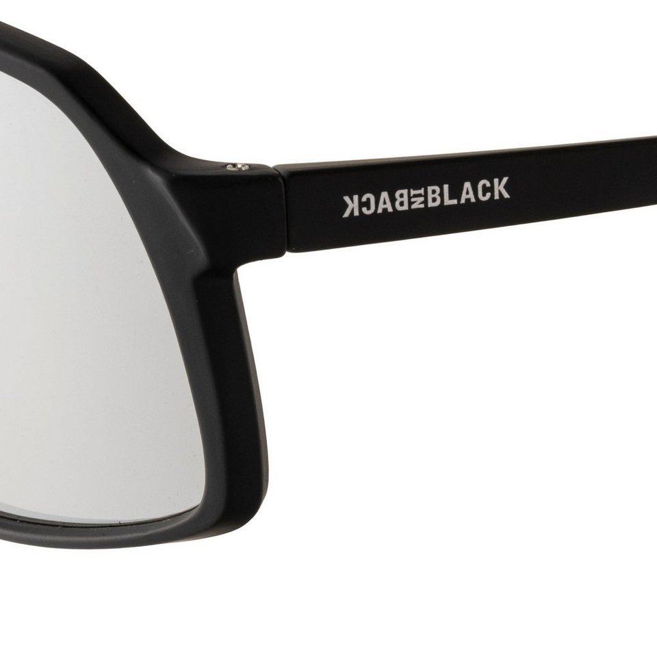 BACK IN BLACK Eyewear Sonnenbrille große Gläser, Verspiegelte Monoscheibe