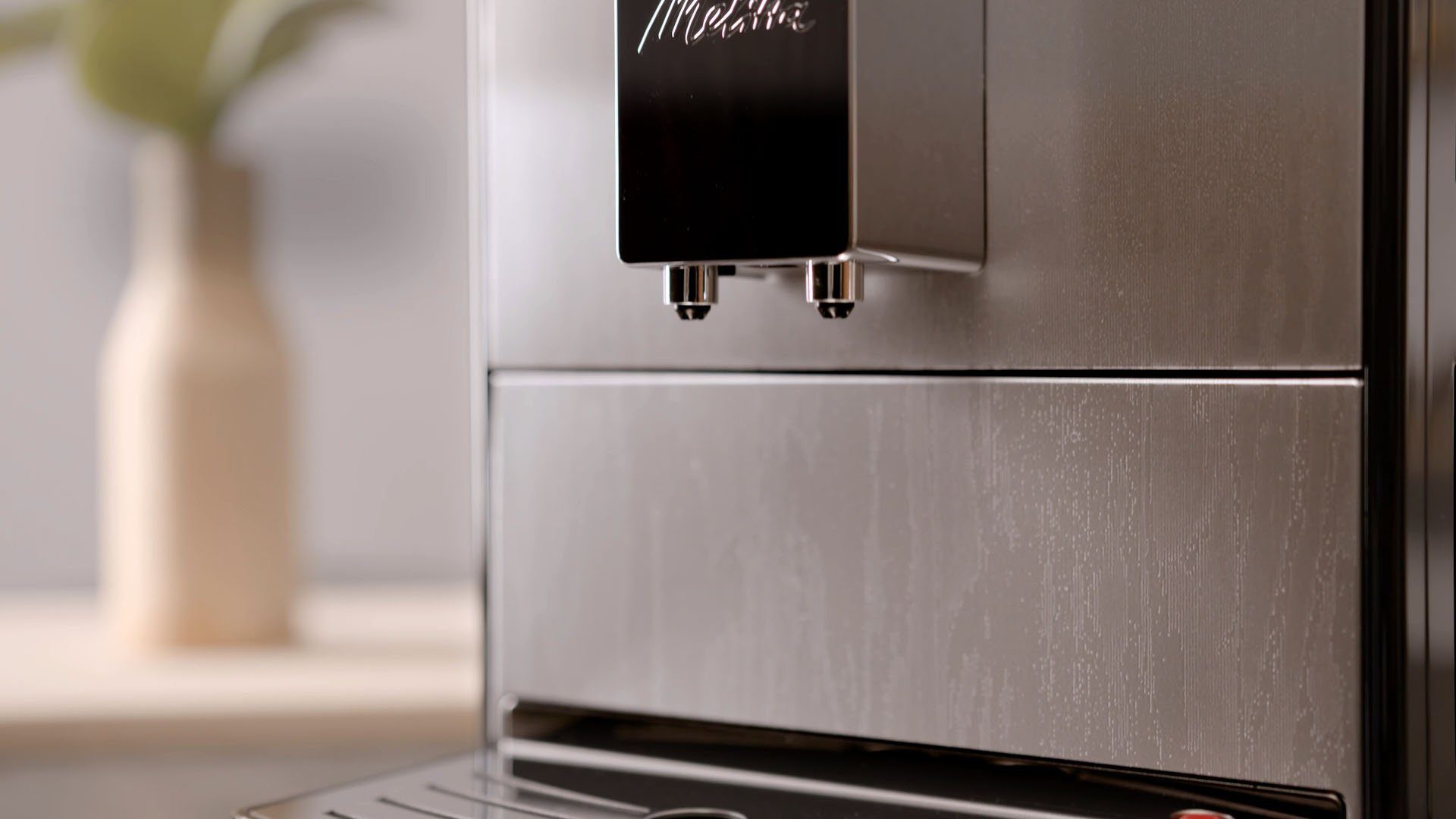 Silver, E nur Kaffeevollautomat Espresso, Solo® 950-111, Melitta breit für & crème Perfekt 20cm Café Organic