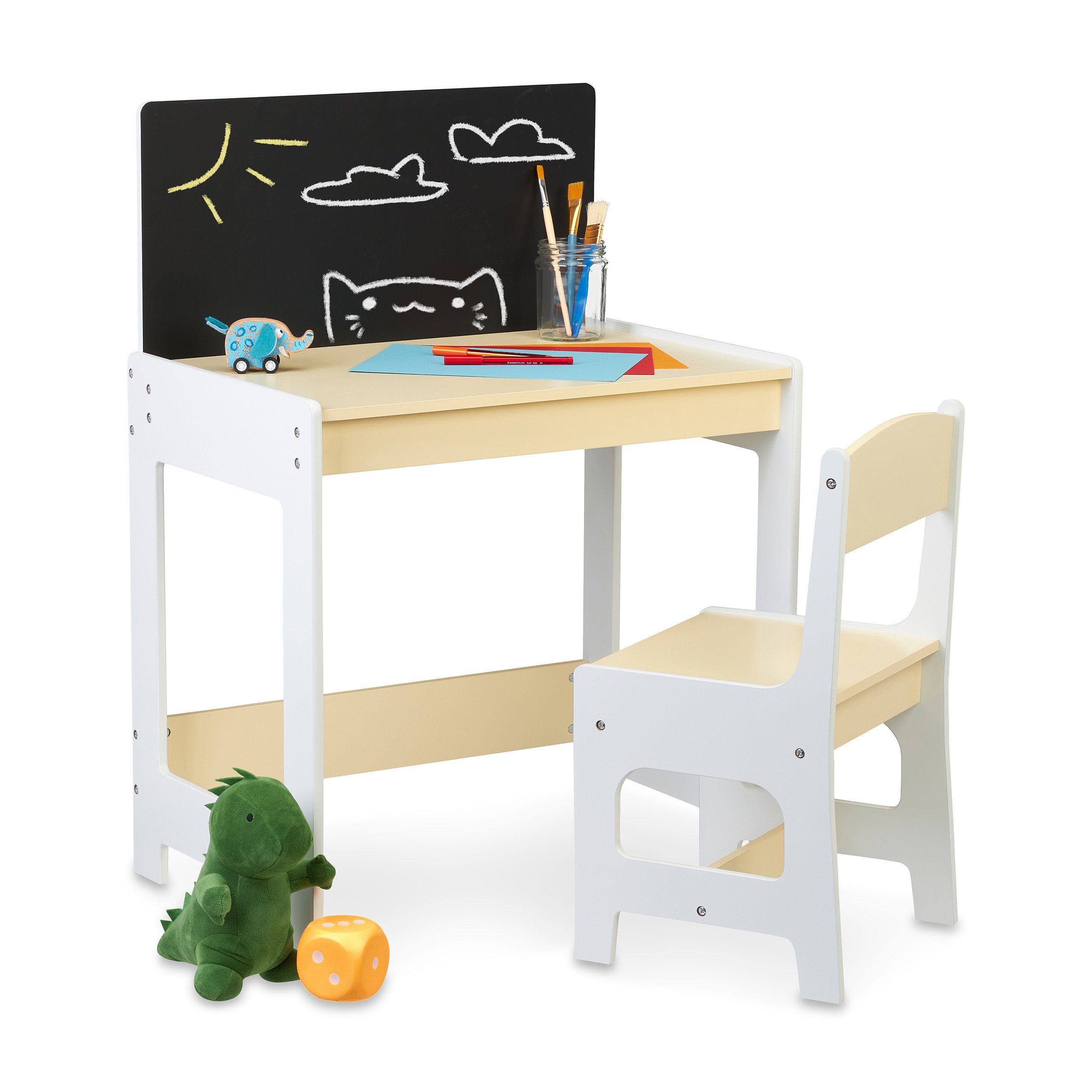 relaxdays Kindersitzgruppe mit Tafel günstig online kaufen