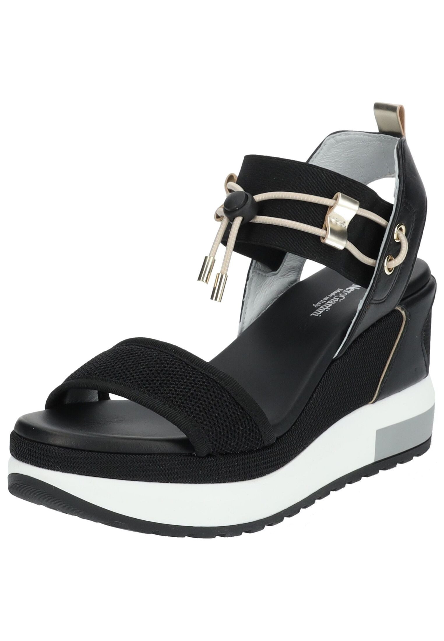 Nero Giardini Sandalen Leder/Textil Keilsandalette günstig online kaufen