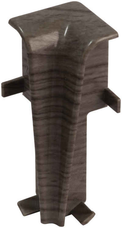 EGGER Sockelleisten-Innenecke »Eiche anthrazit«, zur einfachen Montage von 60mm Laminat Fußleisten