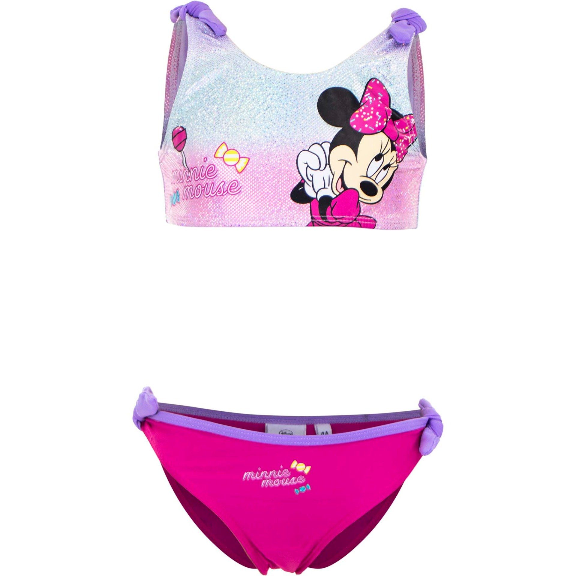 Bustier-Bikini bis Mädchen Kinder Lila Mouse Maus 128 98 Bikini Minnie Gr. Disney Minnie