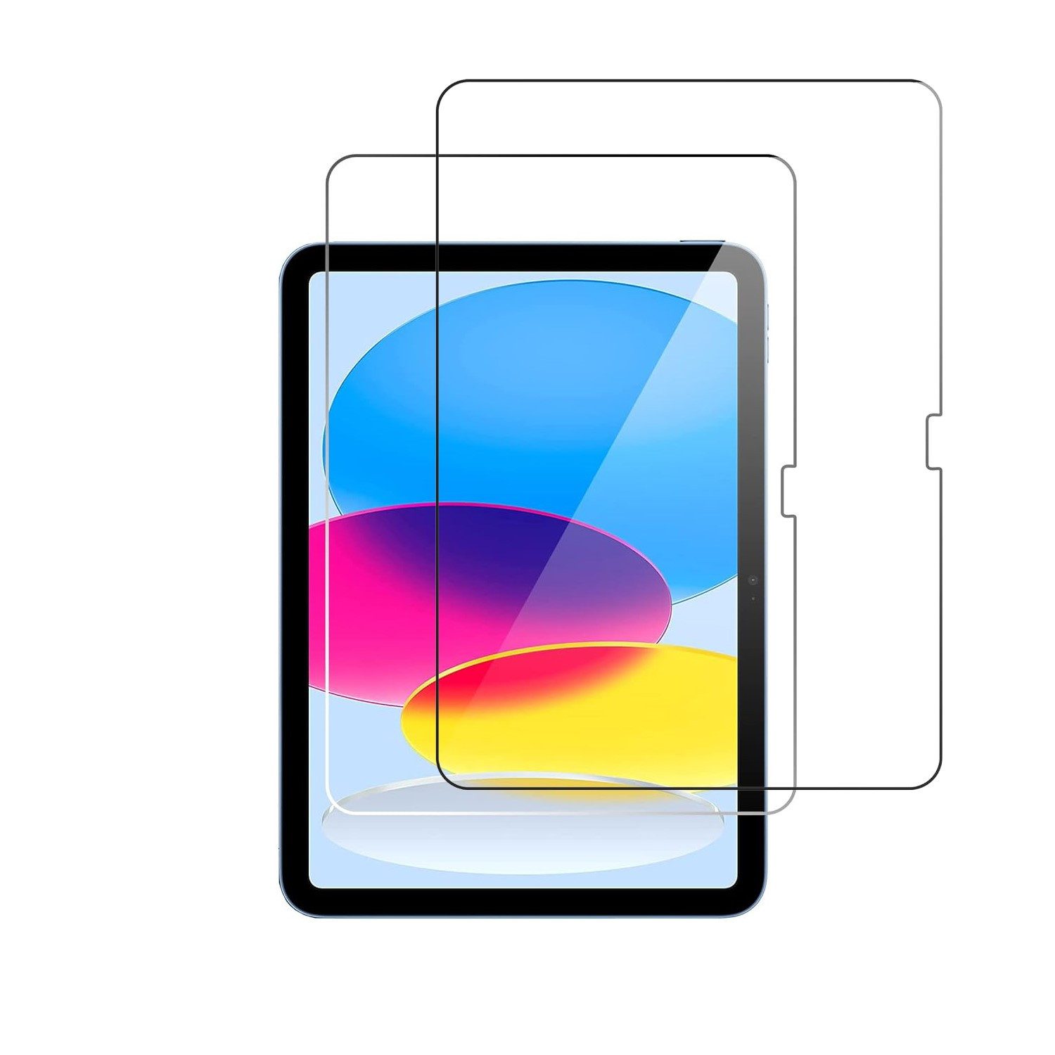 Ventarent Displayschutzglas Schutzglas Schutzfolie für Apple iPad 10 Gen. 2022, iPad 11 Gen. 2025 für iPad 10. Generation (2022), iPad 11. Generation (2025), 2 Stk. Schutzglas, 9H Hartglas, Displayschutz, iPad 10. Gen.2022, iPad 11. Gen. 2025