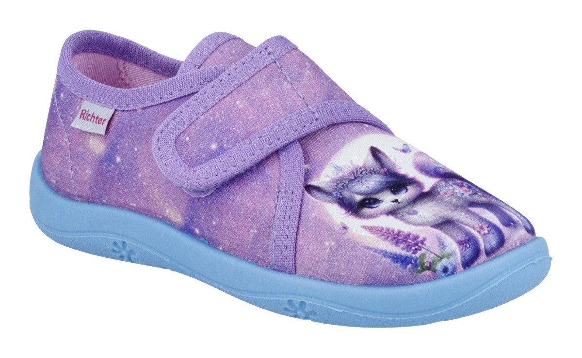 Richter Mia Hausschuh Klettschuh, Kindergartenschuh, Größenschablone zum Download