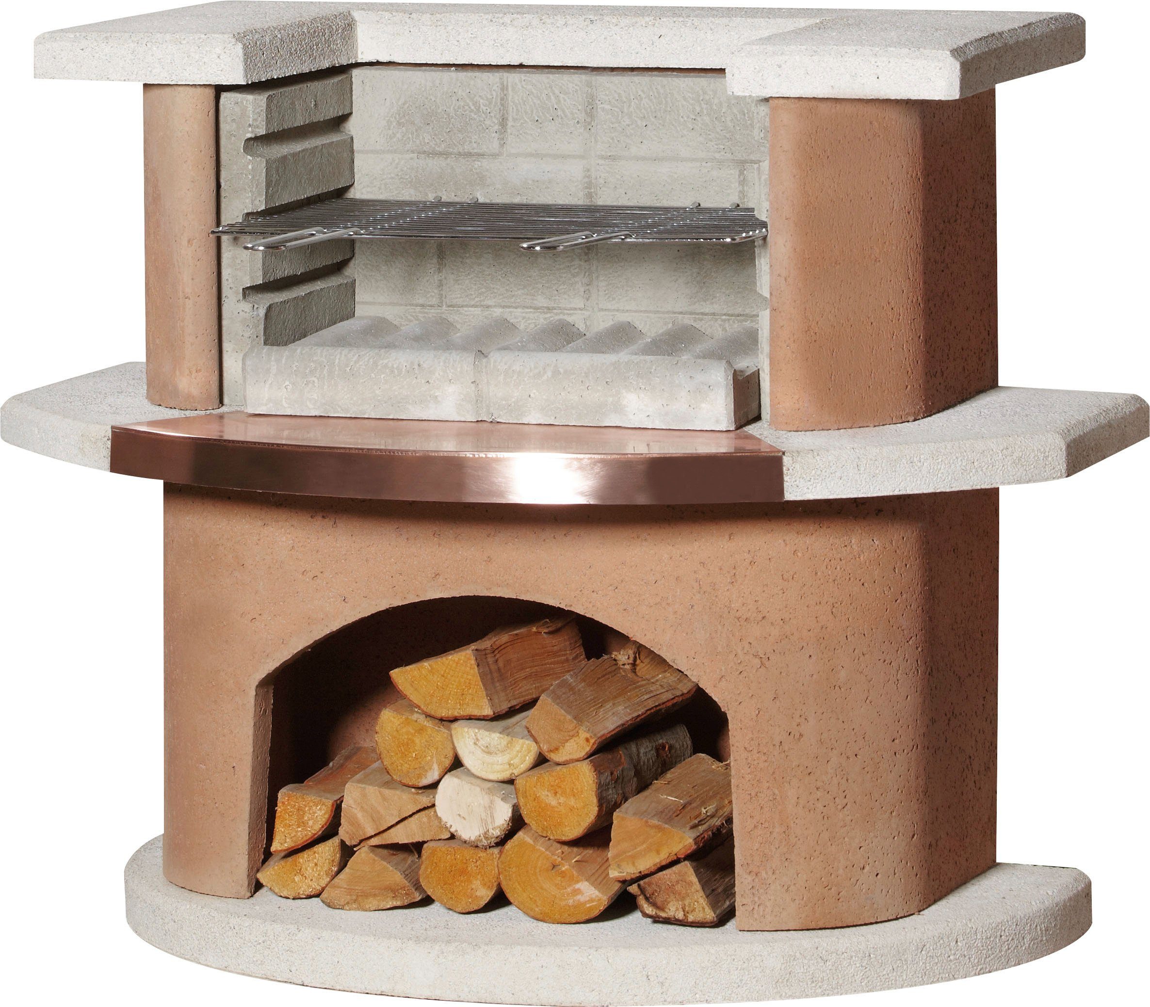 Buschbeck Holzkohlegrill Grillbar Bologna, BxTxH: 110x65x93 cm – Bild 2 von 3