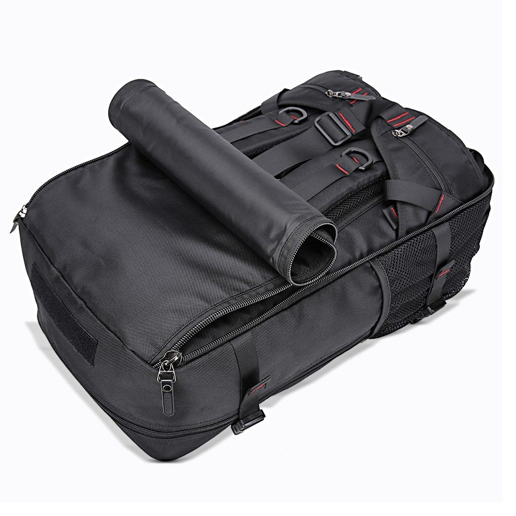 Bagtecs Reisetasche Rucksack + Alu Top Case Universal 65 Liter