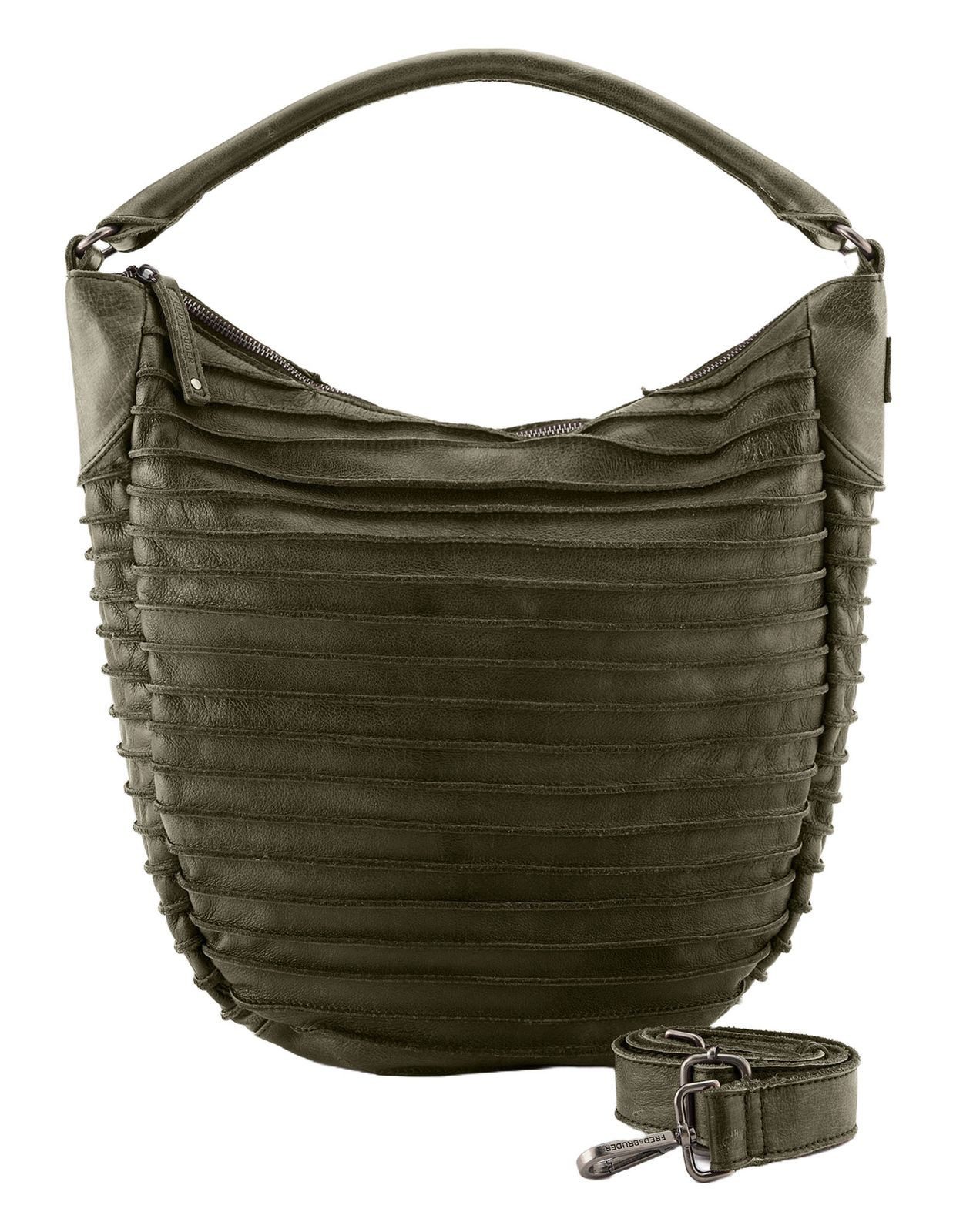 FREDsBRUDER Schultertasche Riffeltier S, aus echtem Leder