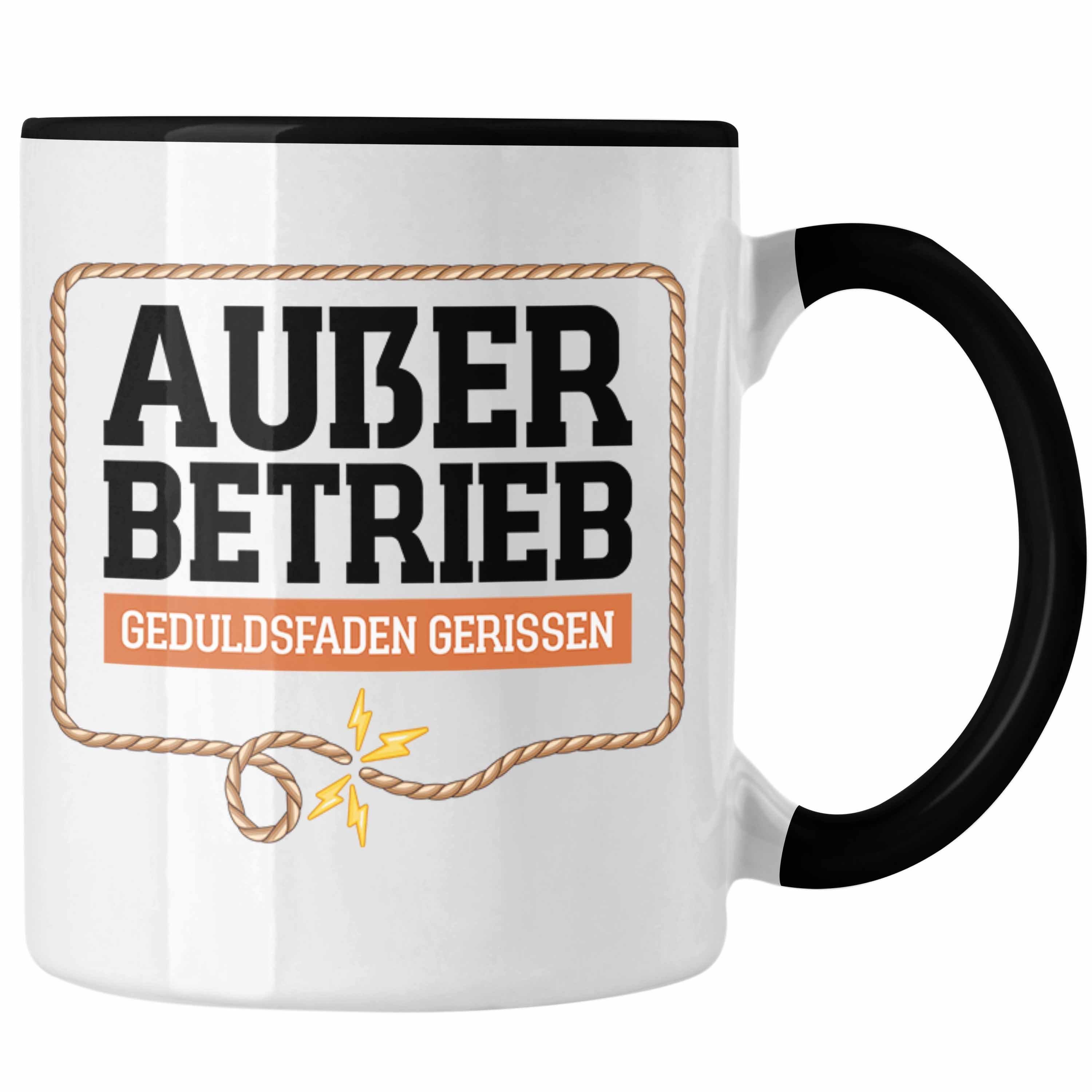 Trendation Tasse Trendation Chef Betrieb Tasse Kollegin Geduldsfaden Büro Geschenk Außer Lustige Kollege Gerissen Chefin Arbeit Schwarz 