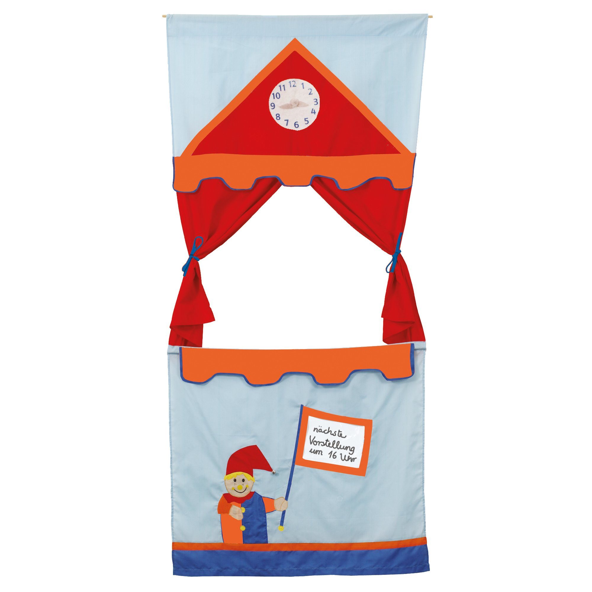 roba® für Türen Kasperletheater (platzsparendes Puppentheater inkl. 6 Handp günstig online kaufen