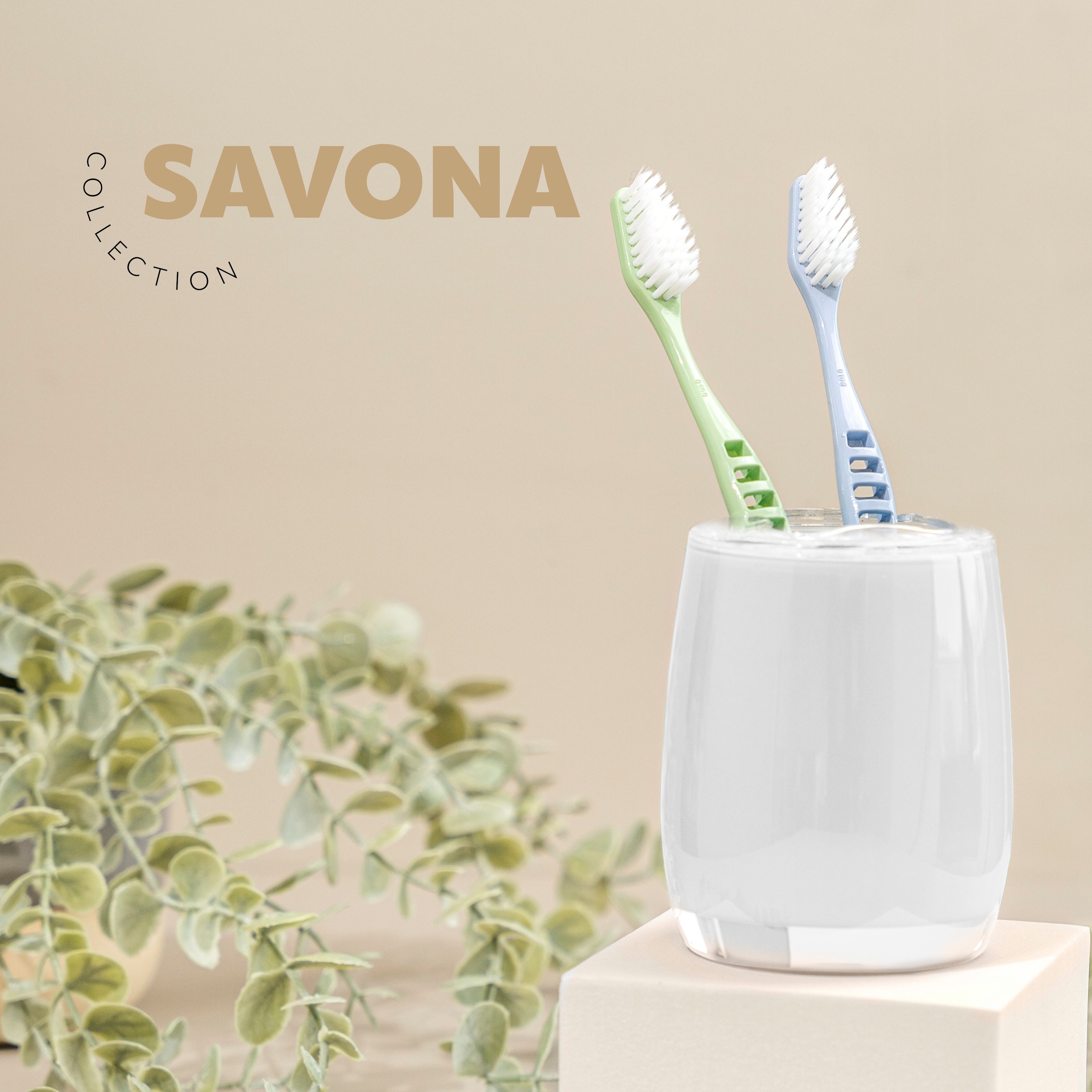 bremermann Zahnputzbecher Bad-Serie SAVONA Zahnbürstenbehälter aus Kunststo günstig online kaufen