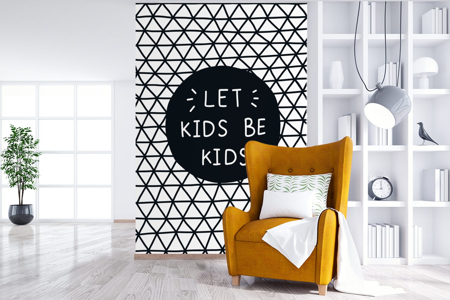 - Matt, Wandtapete Mädchen - - Fototapete Montagefertig Tapete (3 Wohnzimmer, - St), Design Kinder Baby MuchoWow für - Vinyl - Jungen bedruckt, Kinder, Zitat