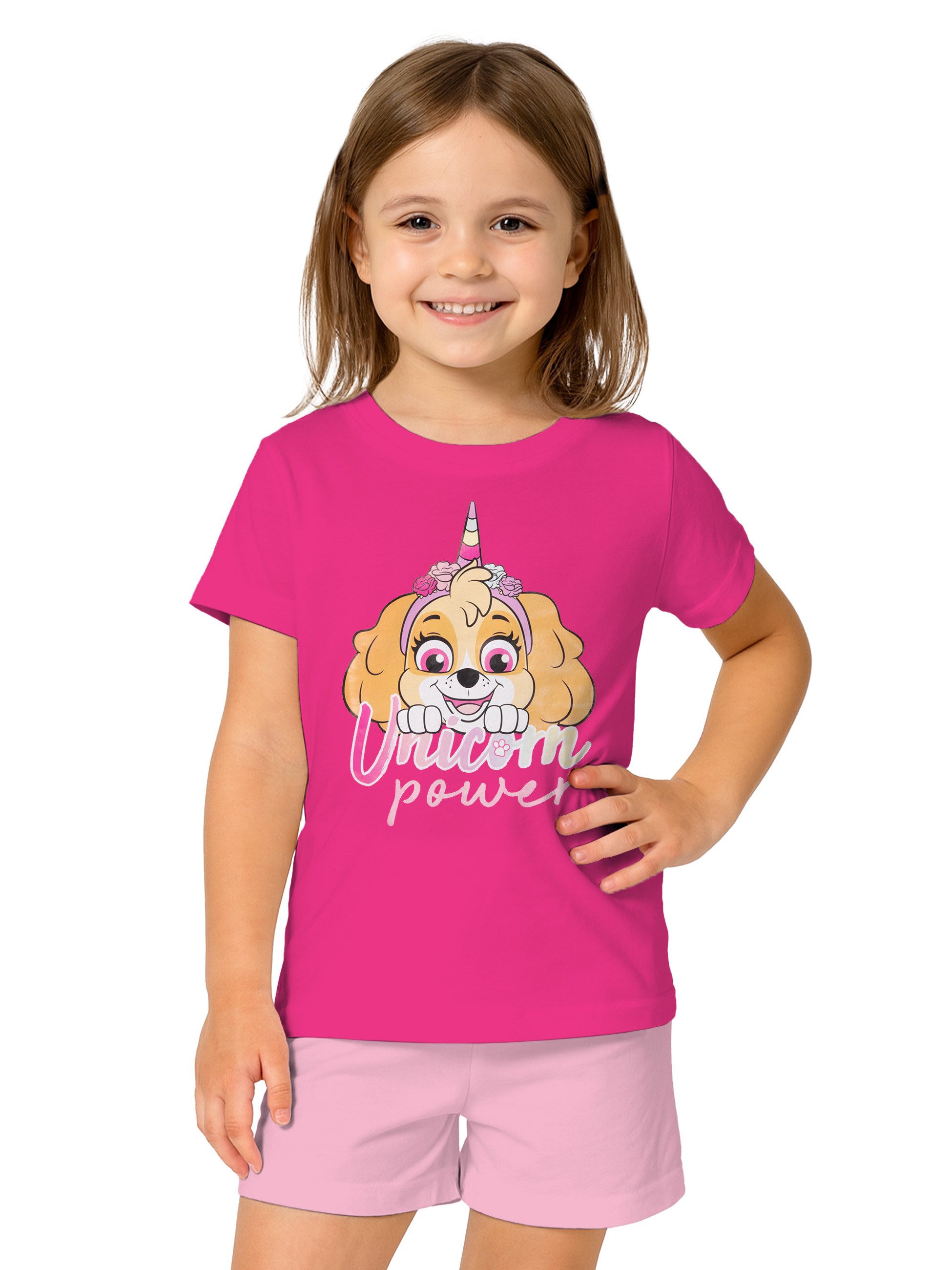 United Labels® Schlafanzug Paw Patrol - Unicorn Power - Skye - Set