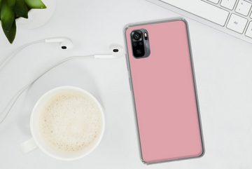 MuchoWow Handyhülle Rosa - Farben - Innenraum - Einfarbig - Farbe, Phone Case, Handyhülle Xiaomi Redmi Note 10, Silikon, Schutzhülle