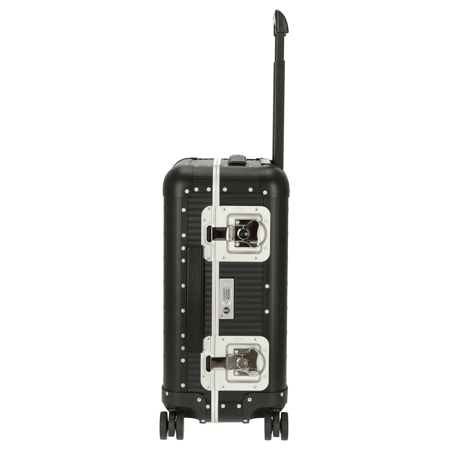 FPM Handgepäck-Trolley Milano Bank aluminum Spinner 55 M - 4-Rollen-Kabinentrolley 55/25 cm, 4 Rollen Rollen