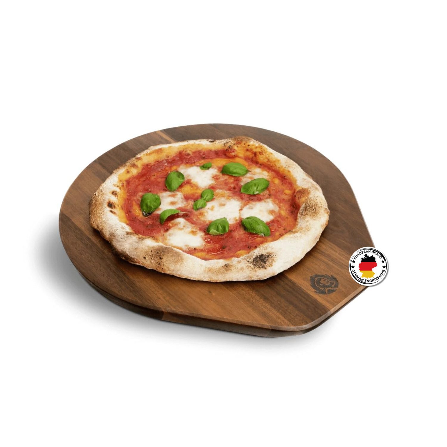 BURNHARD® Pizzastein Pizzabrett Akazienholz, (1-St)