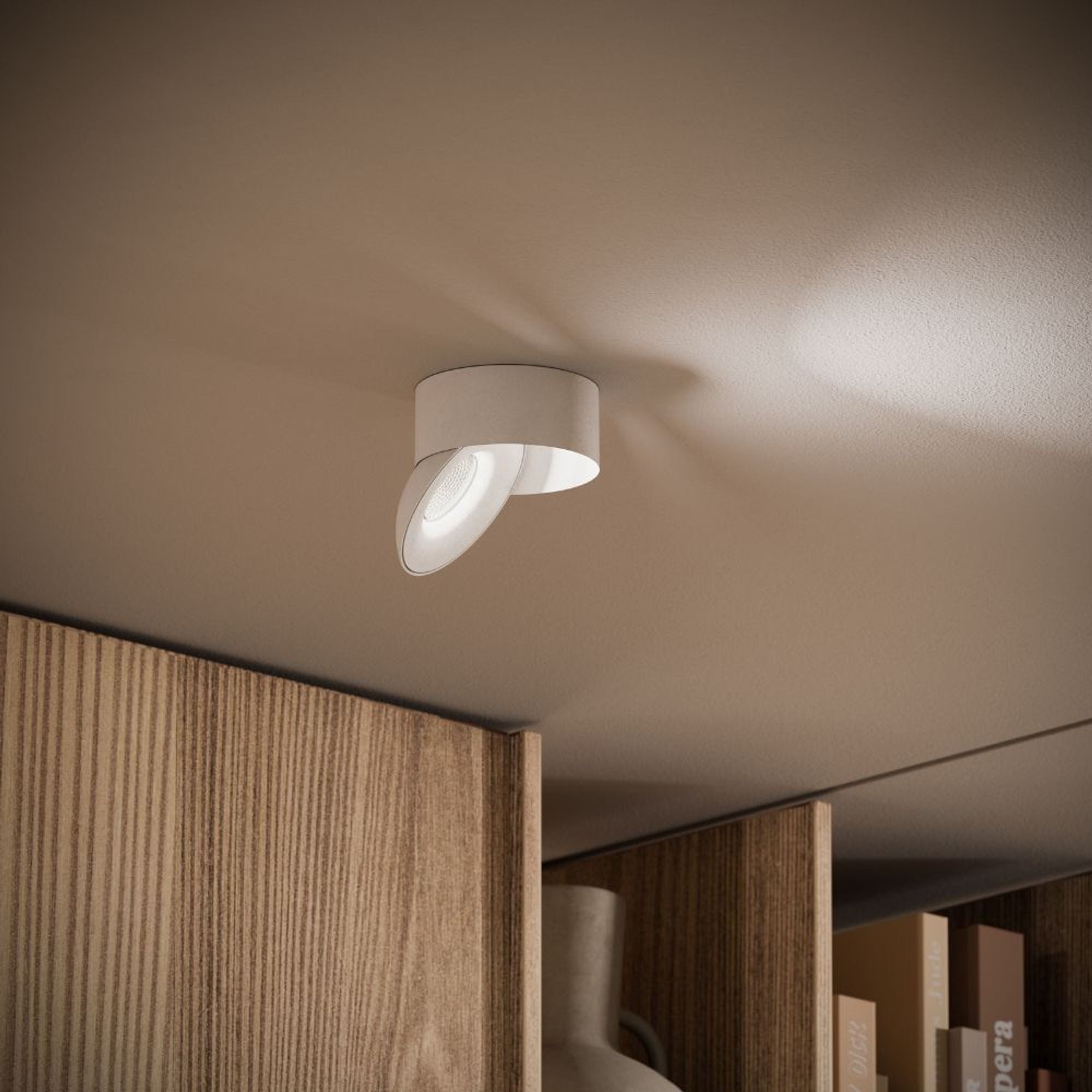 s.luce LED Deckenstrahler Santa Neo schwenkbar & dimmbar Gold/Schwarz, Neutralweiß
