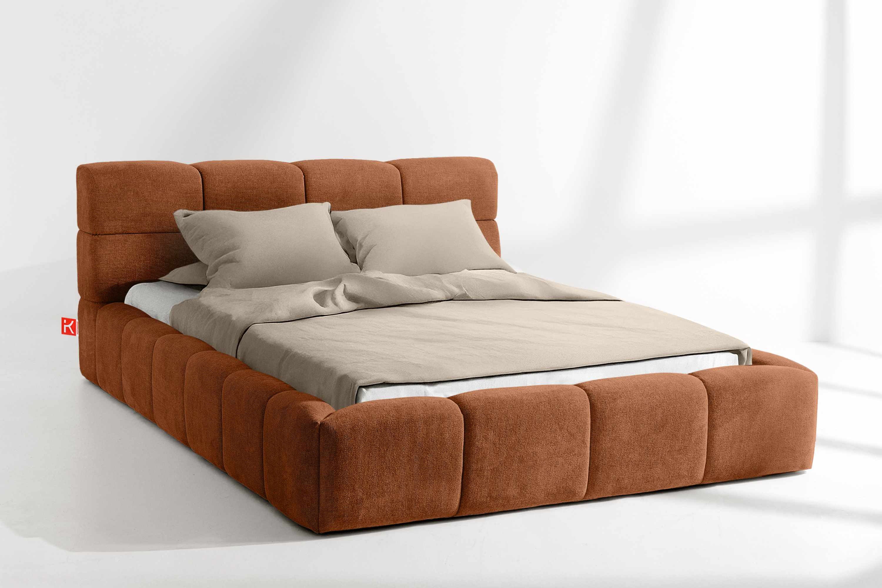 KONSIMO® Polsterbett Doppelbett AERI mit Stauraum, günstig online kaufen