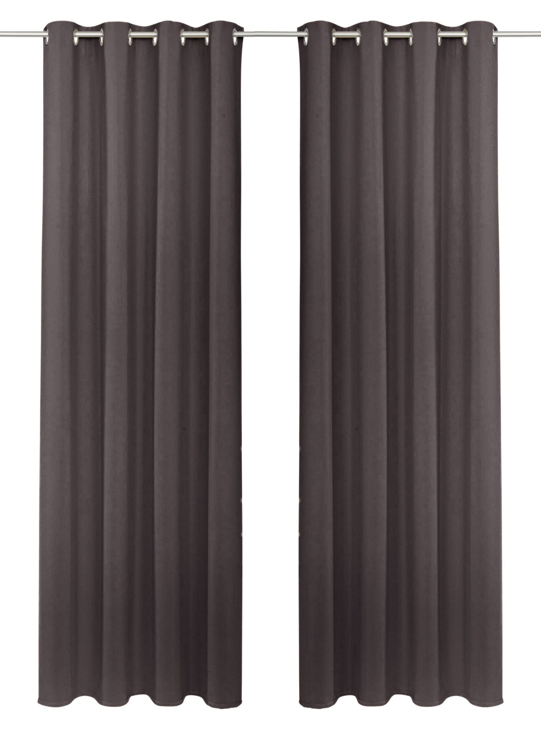 my home Gardine SOLA (1 St), Ösen, verdunkelnd, Polyester, blickdicht, Ösen günstig online kaufen